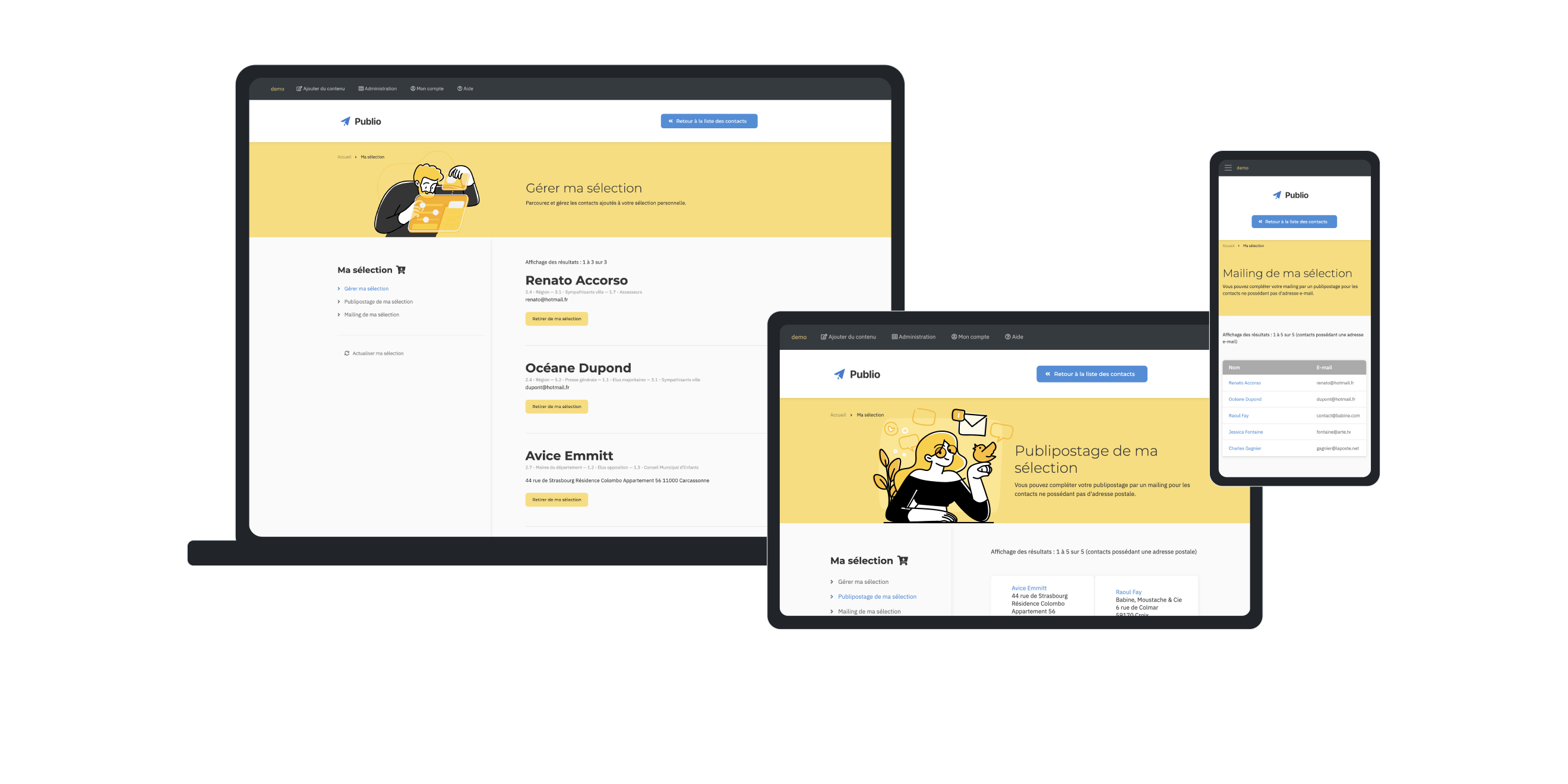 sélection personnalisée